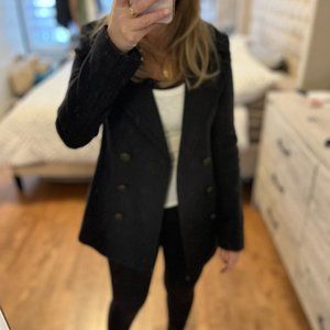 Aritzia Talula double breasted peacoat.